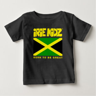 IRIE KIDZ®ジャマイカの旗の幼児のTシャツ ベビーTシャツ