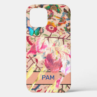 IRISとWILLIAM MORRIS iPhone 12ケースDIY名 12ケース