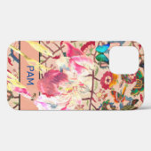 IRISとWILLIAM MORRIS iPhone 12ケースDIY名 Case-Mate iPhoneケース (裏面 (横))