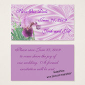 Iris日付カードを保存カスタマイズ- (正面&裏面)