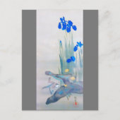 Iris and Bird、渡辺聖亭 ポストカード (正面)