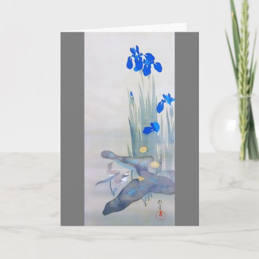 Iris and Bird, Watanabe Seitei カード (正面)