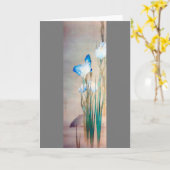 Iris and Carp渡辺聖亭 カード (黄色い花)