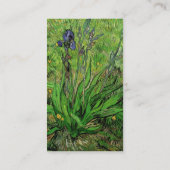 Iris by Vincent vanゴッホ、ヴィンテージガーデンフラワーズ 名刺 (裏面)