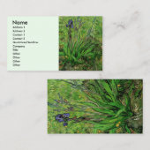 Iris by Vincent vanゴッホ、ヴィンテージガーデンフラワーズ 名刺 (正面/裏面)