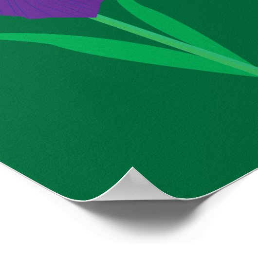 Iris Flower ポスター (角)