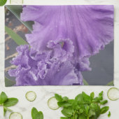  Iris Flower Flowers Purple Lavender Womans Name キッチンタオル (折り畳み)
