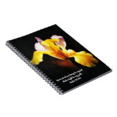 Iris Flower Light Bible Verse Prayer Journal ノートブック (右側)