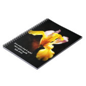 Iris Flower Light Bible Verse Prayer Journal ノートブック (左側)