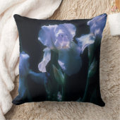 Iris Flowers at Twilight Beach Towel クッション (ブランケット)