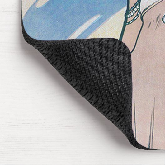 Iris (Four Flowers), Alphonse Mucha マウスパッド (コーナー)