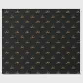 Iris gold Design Lettering Geschenkpapier ラッピングペーパー (フラット)