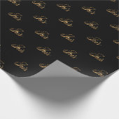 Iris gold Design Lettering Geschenkpapier ラッピングペーパー (角)