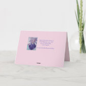 Iris Irises Flower Happy Birthday Womans Name Card カード (裏面)