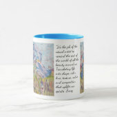 Iris On Collage / Artist Larry Lerew マグカップ (中央)