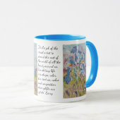 Iris On Collage / Artist Larry Lerew マグカップ (正面右)