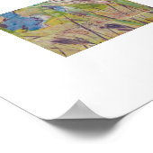 Iris On Collage Painting / Artist Larry Lerew ポスター (角)