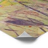 Iris On Collage Painting / Artist Larry Lerew ポスター (角)