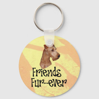 Irisch Terrier "Friends fur-ever" キーホルダー
