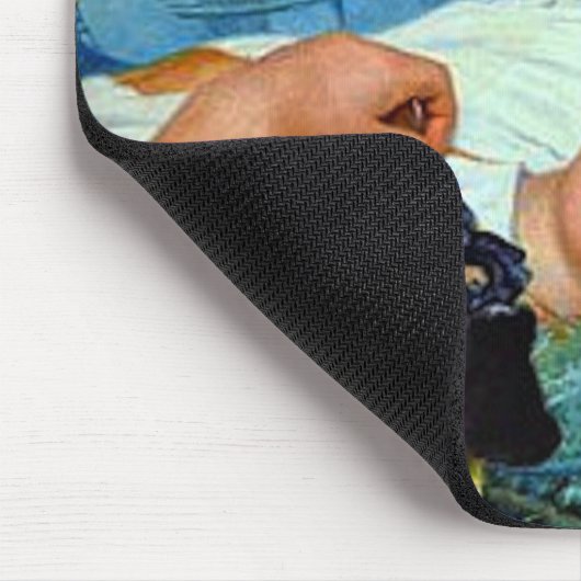 Irisesで眠っている マウスパッド (コーナー)