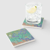 「IRISES 1889」Vincent VanゴッホSTONE COASTER著 ストーンコースター (横)