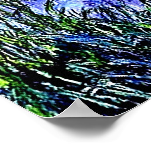 Irises by Claude Monet Poster ポスター (角)