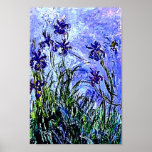 Irises by Claude Monet Poster ポスター<br><div class="desc">Irises by Claude Monet Poster</div>