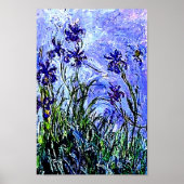 Irises by Claude Monet Poster ポスター (正面)