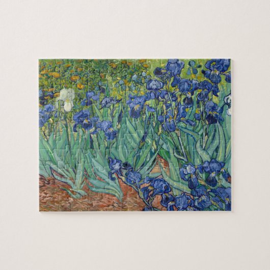 Irises by Van Gogh Modern Art Painting ジグソーパズル (横)