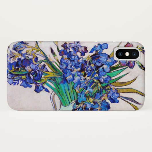 Irises by Vincent Van ゴッホブルーフラワーアート Case-Mate iPhoneケース (裏面(横))