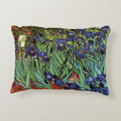 Irises by Vincent van ゴッホ、ヴィンテージ・ガーデン・アート アクセントクッション (裏面)