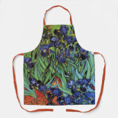 Irises by Vincent van ゴッホ、ヴィンテージ・ガーデン・アート エプロン (正面)