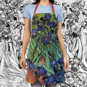 Irises by Vincent van ゴッホ、ヴィンテージ・ガーデン・アート エプロン