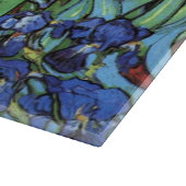 Irises by Vincent van ゴッホ、ヴィンテージ・ガーデン・アート カッティングボード (角)