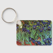Irises by Vincent van ゴッホ、ヴィンテージ・ガーデン・アート キーホルダー (裏面)