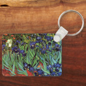 Irises by Vincent van ゴッホ、ヴィンテージ・ガーデン・アート キーホルダー (正面)