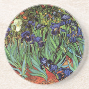 Irises by Vincent van ゴッホ、ヴィンテージ・ガーデン・アート コースター