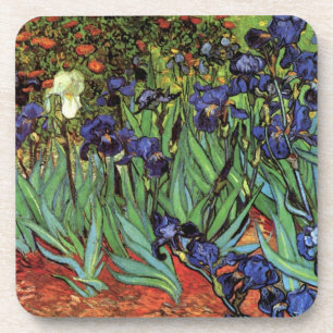 Irises by Vincent van ゴッホ、ヴィンテージ・ガーデン・アート コースター
