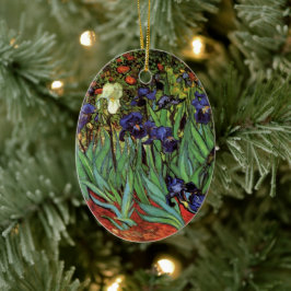 Irises by Vincent van ゴッホ、ヴィンテージ・ガーデン・アート セラミックオーナメント