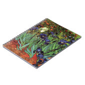 Irises by Vincent van ゴッホ、ヴィンテージ・ガーデン・アート ノートブック (左側)