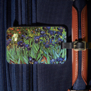 Irises by Vincent van ゴッホ、ヴィンテージ・ガーデン・アート ラゲッジタグ
