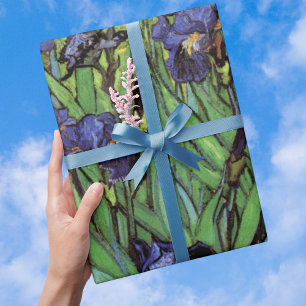 Irises by Vincent van ゴッホ、ヴィンテージ・ガーデン・アート ラッピングペーパー