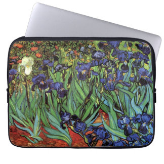 Irises by Vincent van ゴッホ、ヴィンテージ・ガーデン・アート ラップトップスリーブ