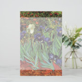 Irises by Vincent van ゴッホ、ヴィンテージ・ガーデン・アート 便箋 (スタンド正面)