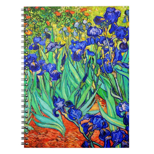 Irises by Vincent Van Gogh ノートブック (正面)