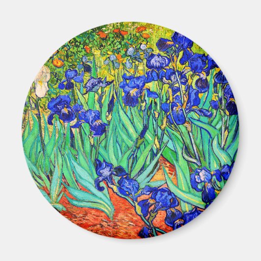 Irises by Vincent Van Gogh マグネット (正面)