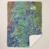 Irises, Floral Oil Painting, Vincent Van Gogh シェルパブランケット (正面)