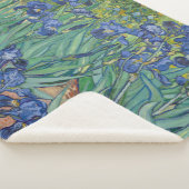 Irises, Floral Oil Painting, Vincent Van Gogh シェルパブランケット (3/4)