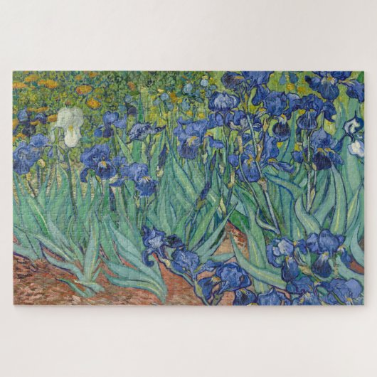 Irises, Floral Oil Painting, Vincent Van Gogh ジグソーパズル (横)