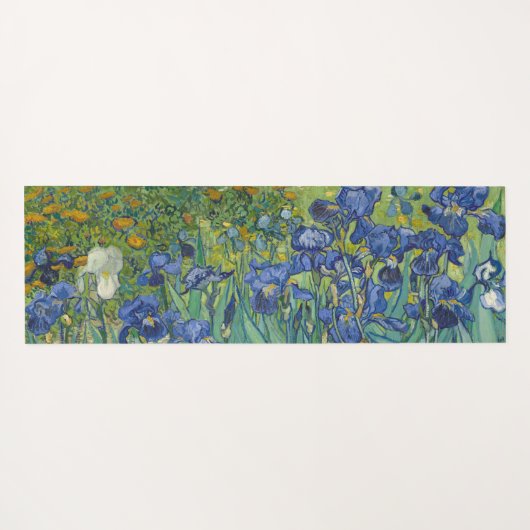 Irises, Floral Oil Painting, Vincent Van Gogh ヨガマット (裏面(横))
